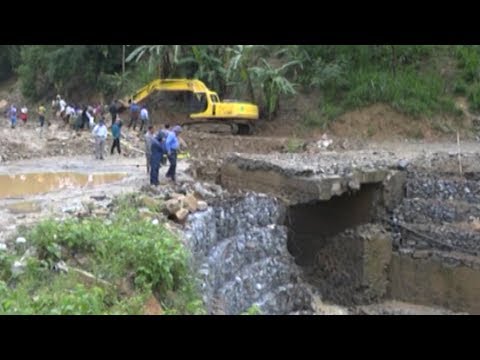 Video Đường tỉnh 174 Nghĩa Lộ - Trạm Tấu bị chia cắt nhiều... - youtube