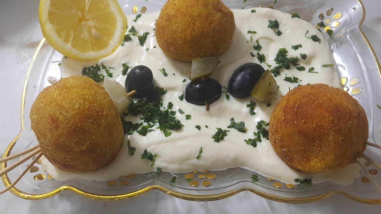 كروكات البطاطا 🥔 مع كريمة الجبن🧀💯