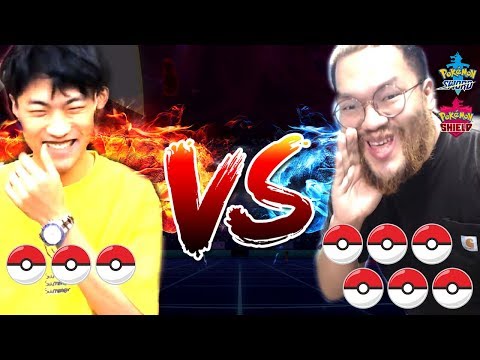 포켓몬 고인물은 확실히 썩었다..! 에투샤vs홍구 3vs6 핸디캡 매치 (타요x봉준x홍구x에투샤) [포켓몬스터 소드,실드]