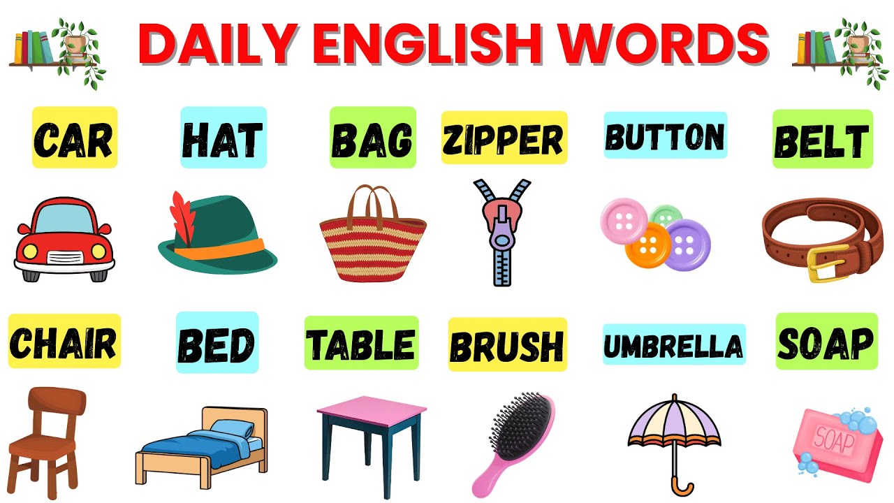 Learn 60 Basic English words That Natives Use Every Day | English for Beginners