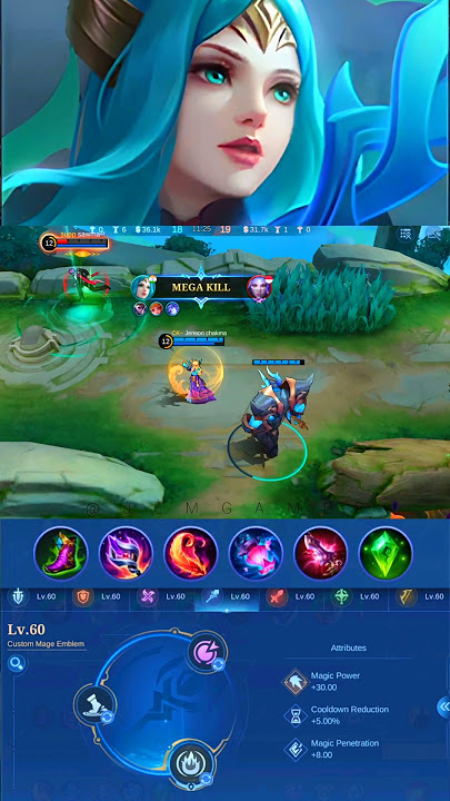 Double Kill ~ Silvana best build and emblem  #mobilelegends  #MLBB  #silvana