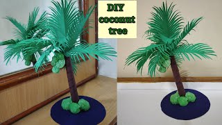 Paper coconut tree/paper tree craft/coconut tree making with paper screenshot 5