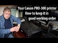 How to keep your printer in good health canon pro300 regular maintenance tips