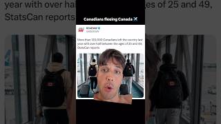 Canadians are fleeing Canada ✈️