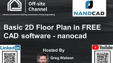 Basic 2D Floor Plan in FREE CAD software - nanocad