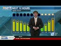 Temperatures cool as smoke lingers