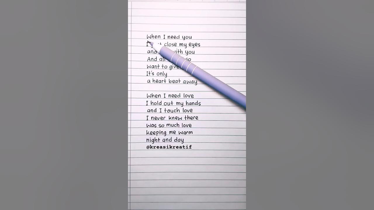 Leo Sayer – When I Need You: Romantic English Lyrics to Learn Leo Sayer – When I Need You: Romantic English Lyrics to Learn