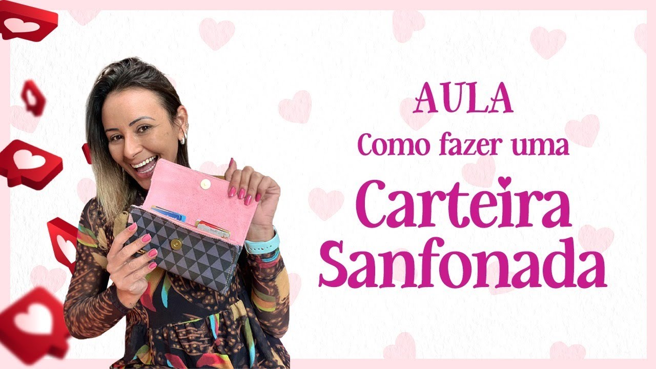 Como fazer uma Carteira Sanfonada - Dani Delinski