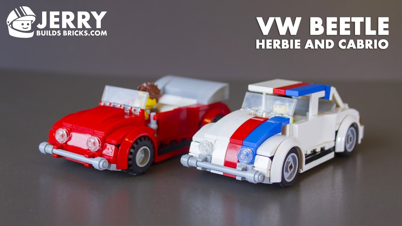 LEGO VW Beetle - Herbie and red (MOC #35) - YouTube