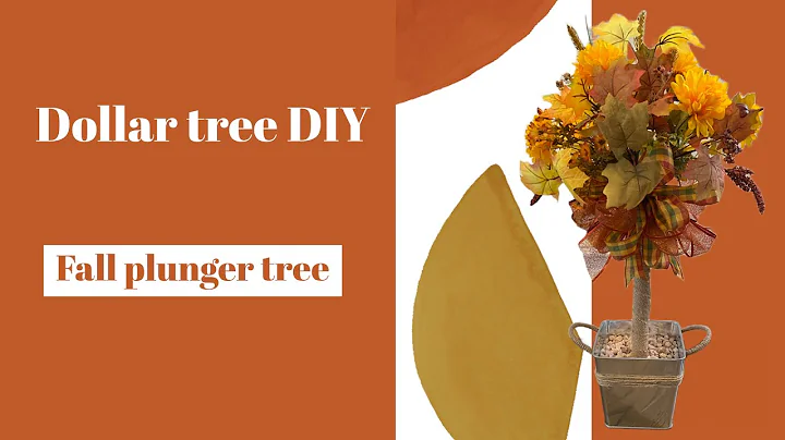 Dollar tree DIY Fall plunger tree @daniellehcreations