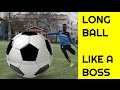 Long ball TUTORIAL | How to kick a soccer ball far | How to ping a soccer ball