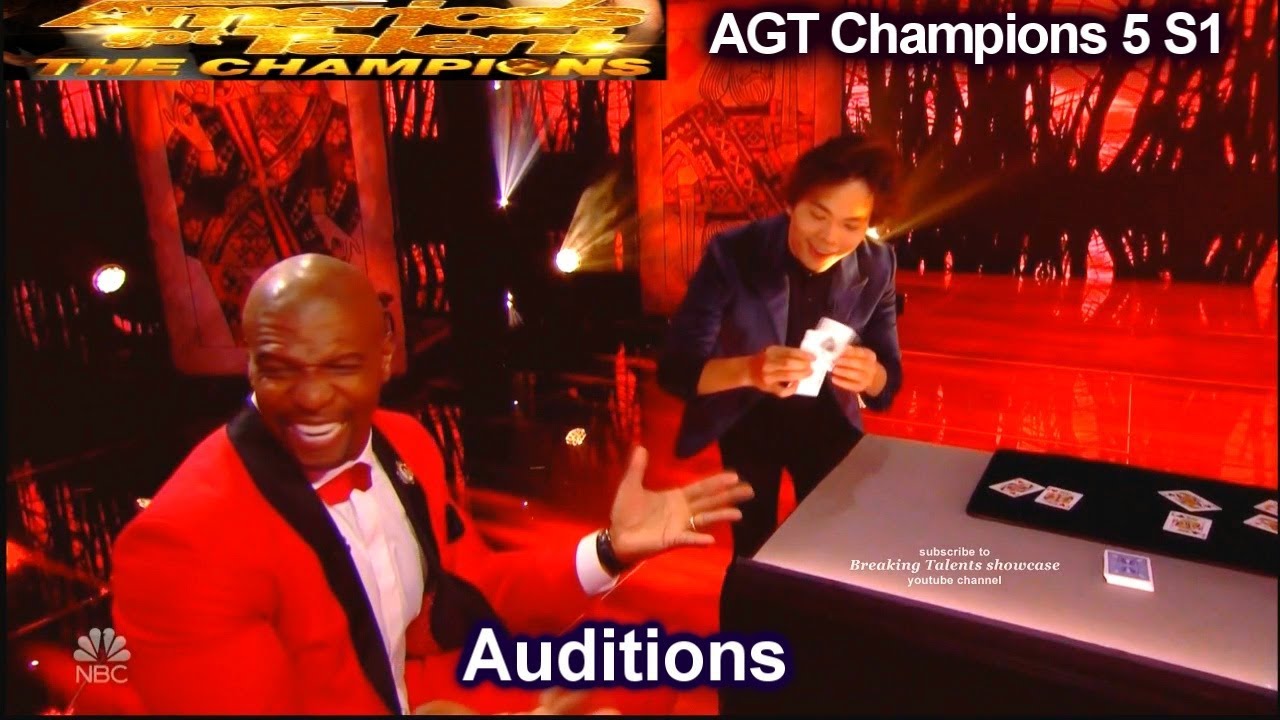 Gå op og ned elektronisk Eksamensbevis Shin Lim card magician MIND BLOWING AGAIN!!! Audition | America's Got  Talent Champions 5 AGT - YouTube