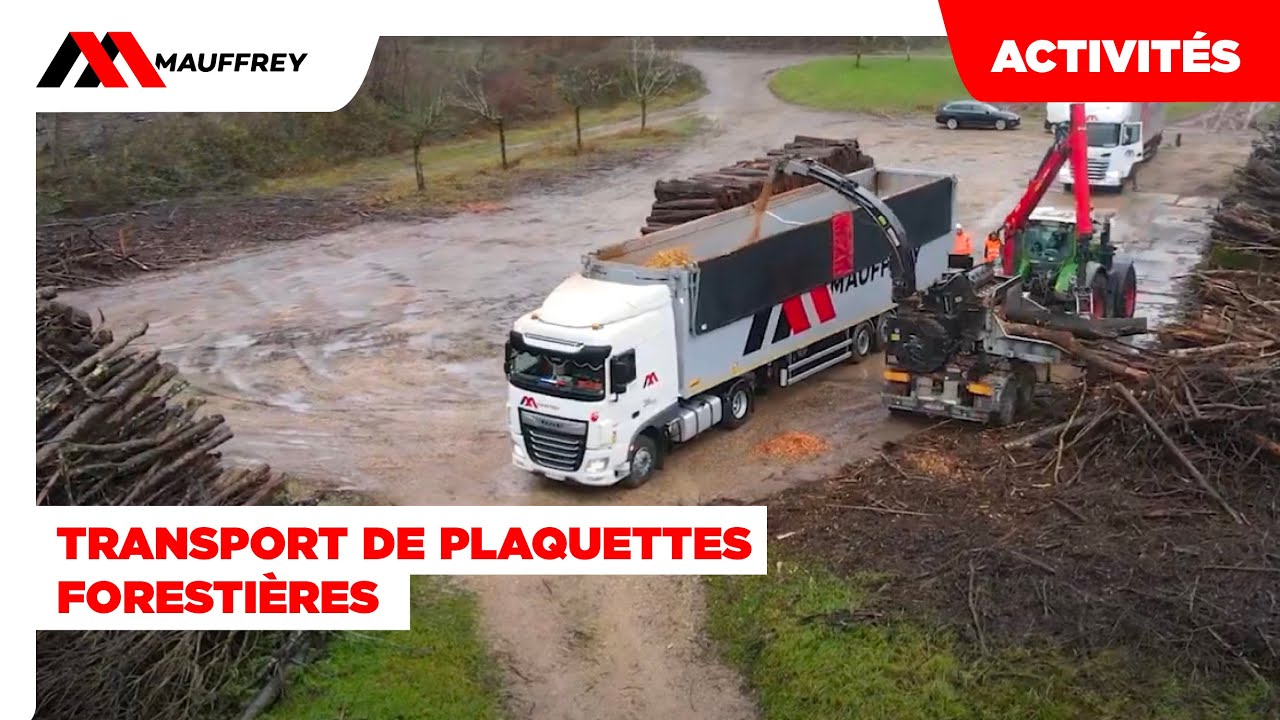 Transport de plaquettes forestières - Activités Mauffrey