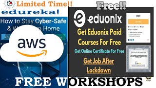 Eduraka| Eduonix Free Courses | workshops | free Certificate | #Coursetime Tamil