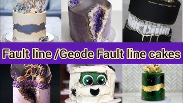 Incredible Fault line cakes ||New trend of Geode Fault line cakes 2021