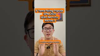SPM 2026. Ujian Bertutur. 8 Tema popular #spm #teacher