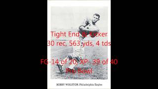 1960 NFL Philadelphia Eagles- 10 key players to winning the championship