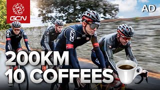We Tried To Drink 10 Coffees On One Ride & This Is What Happened!
