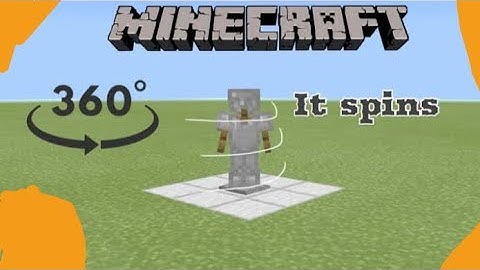 How to make spinning armor stand in bedrock edition 1.19