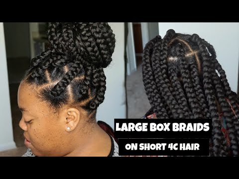 large-box-braids-on-short-4c-hair|-how-to-do-box-braids-on-short-hair||-thehairscientist