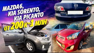 MAZDA 6 за 200К! KIA SORENTO за 1100000! KIA PICANTO за 400К!