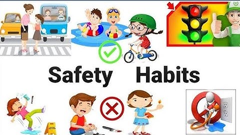 Safety Habits||Safety Rules #safetyfirst #safetyhabits #safetyrules #class1 #kindergarten #preschool