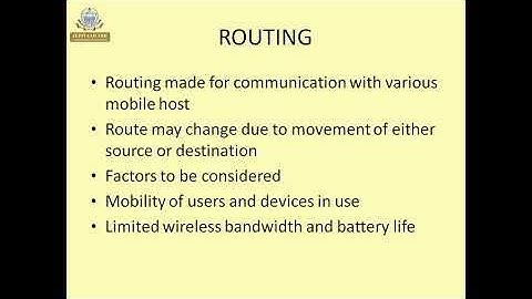 GSM Frequency allocation and Routing