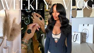 weekly vlog! laugh now, cry later + brand events + new hair + caviar tasting + decor shopping & more