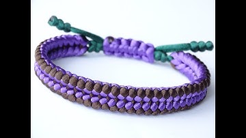 DIY Macrame Style Bracelet-Sanctified Weave/Square Knot Sliding System/Snake Knot Pull Tab-CBYS