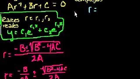 Raíces complejas de la ecuación característica 1