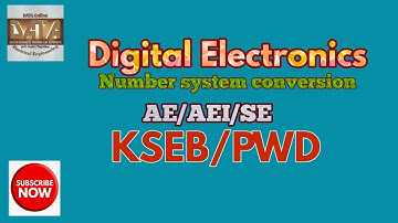 KSEB Sub Engineer|AE/AEI-coaching classes-Digital Electronics|Number system conversion|DATA online