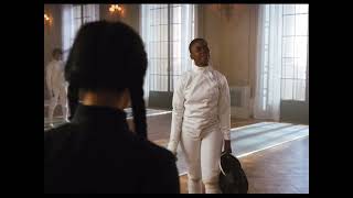 Wednesday S1 EP1 | Bianca vs Wednesday fencing scene | without subtitles