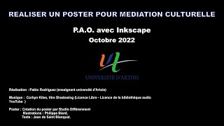 PAO Inkscape - Réaliser un poster pour médiation culturelle