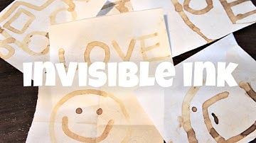 Invisible Ink - How to Write Secret Messages