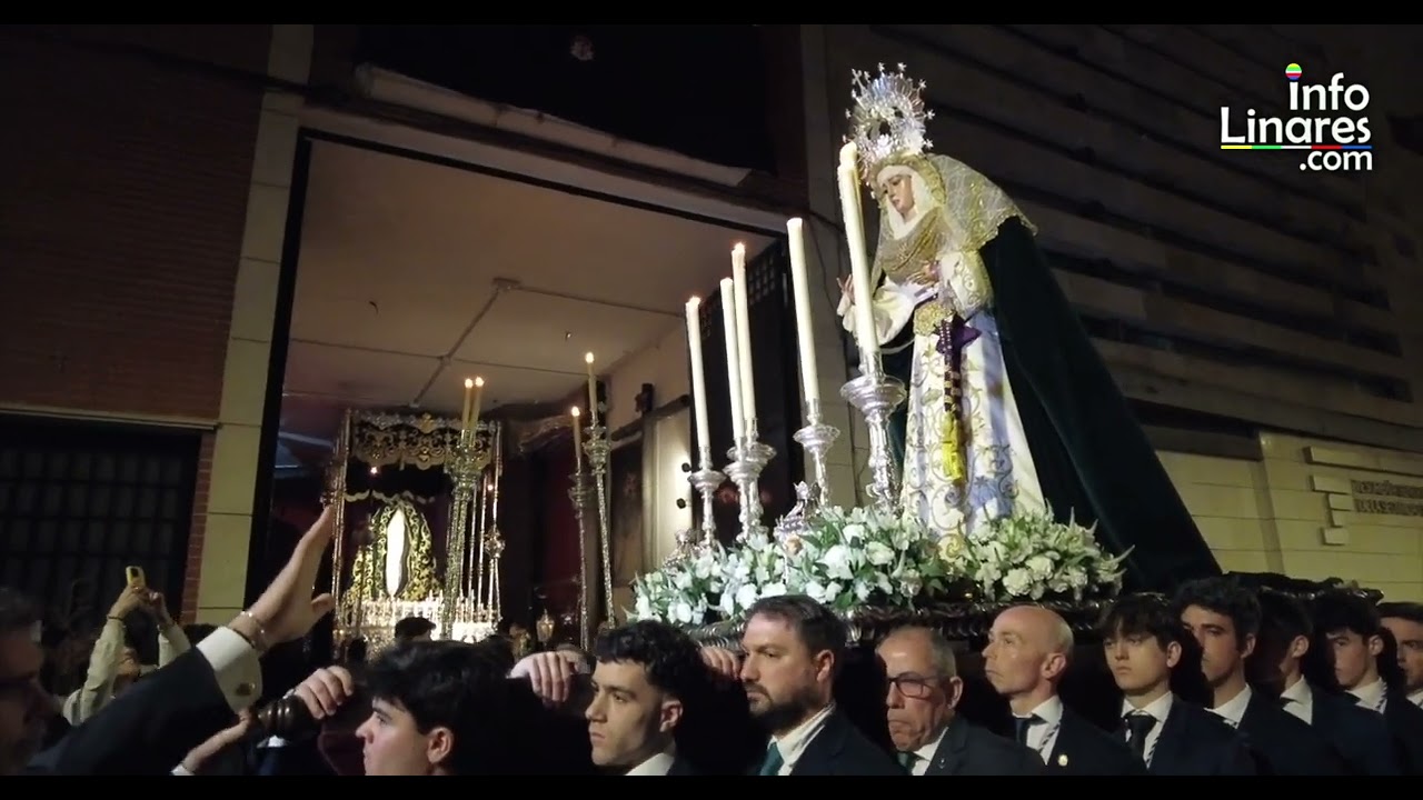 Info Linares - Traslado de Ntra  Sra  de la Esperanza a su Casa de Hermandad - Abril 2025
