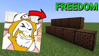 How to play The Freedom Motif on Noteblocks?