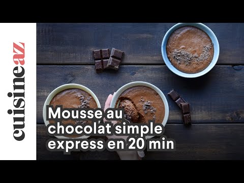 Vidéo : Recette mousse au chocolat rapide