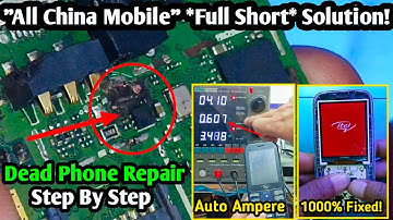 All China Mobile "Full Short Repair" Step By Step | Itel it5025 Full Short 100% Solution!