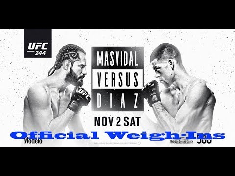 UFC 244 Official Weigh-Ins: Jorge Masvidal vs Nate Diaz