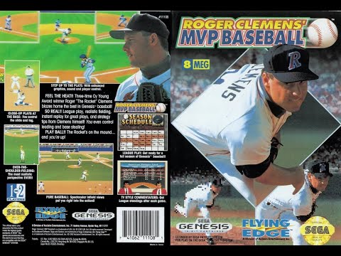 Roger Clemensu0027 MVP Baseball (Sega Genesis) - Game Play