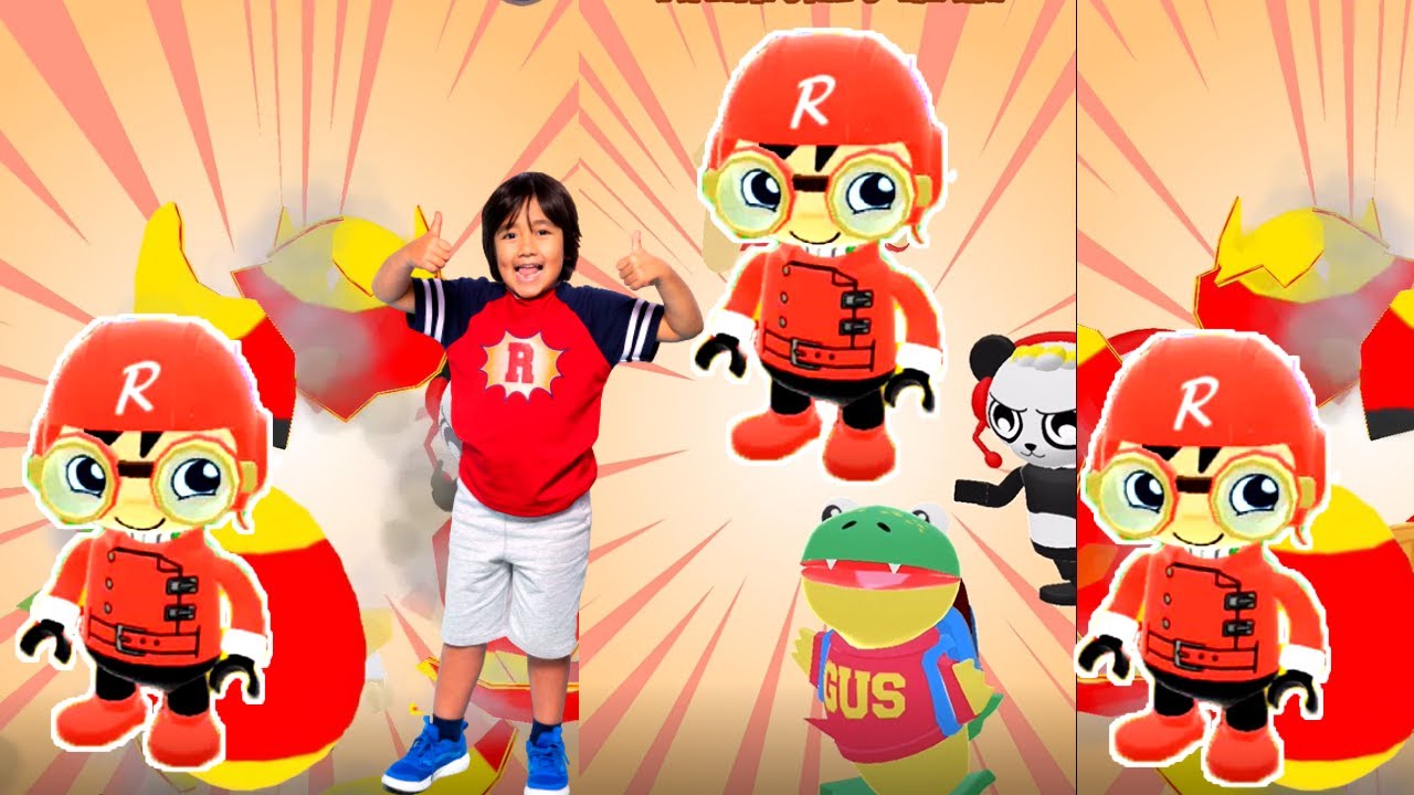 Tag with Ryan - All Costumes Unlocked Red Ryan Tagged  Gus 1 time Runner Gameplay