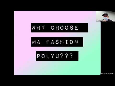 PolyU Info Day for Taught Postgraduate Programmes 2022 | MA in Fashion & Textile Design