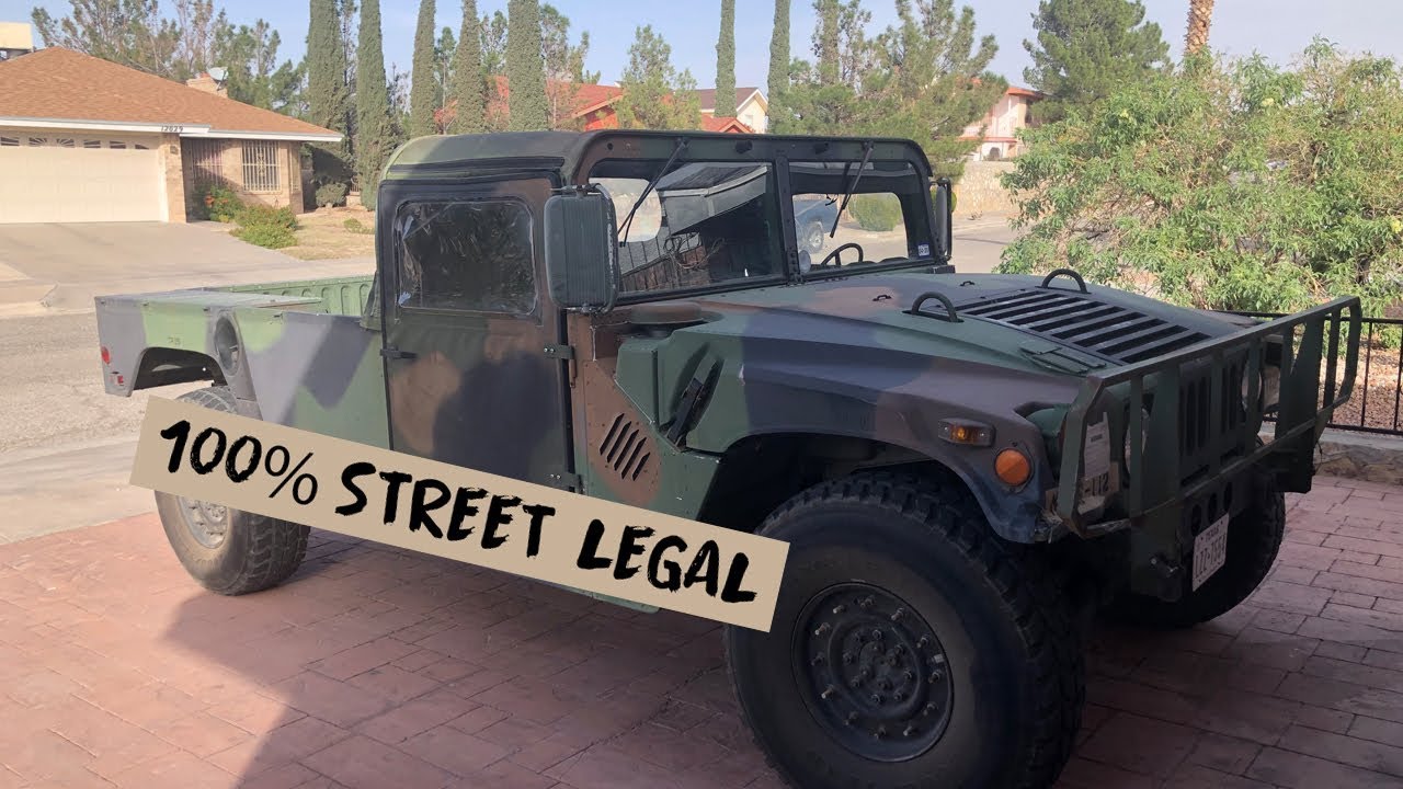 Making A Mil Spec. Humvee 100% Street Legal #M998 #Legalhumvee