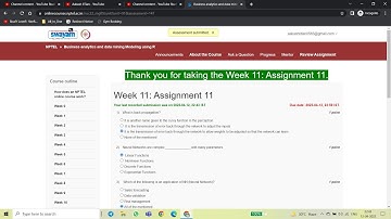 Assignment 11 | Business analytics and data mining Modeling using R |NPTEL | IIT Bombay | ML| DL |AI