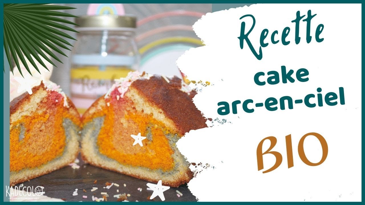 Cake Arc En Ciel Bio Facile Enfant Youtube