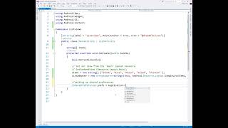 Xamarin Android - Using ListView with Shared Preferences