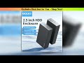 Best GODO 25 inch Dual Bay RAID Hard Drive Enclosure USB30 to 25 SATA IIIIII HDDs SSDs RAID