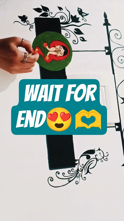 Wall painting 🎨😍#shorts #switch board painting #diy #youtube  #acrylicpainting #trending #ytshorts