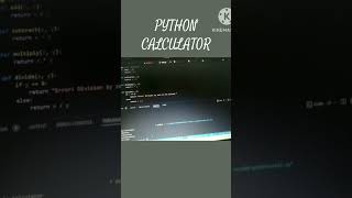 Py Calc...🧑‍💻#coding#python#programming#gaming#machinelearning#shorts#viral#trending