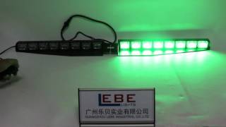 LB1105C Green LED Split Visor Strobe Light